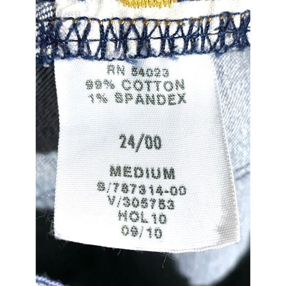 Gap 1969 Denim Jean Skirt Button Front Distressed Stretch Womens 24 00 Y2K 2010 - Picture 8 of 8